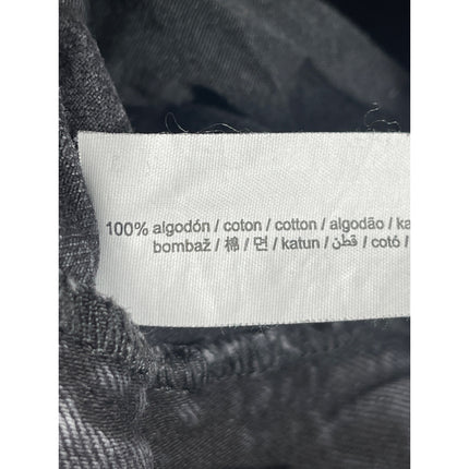 Zara Women's Black High Waisted Straight Wide Leg Baggy Denim Jeans Pants Size 6