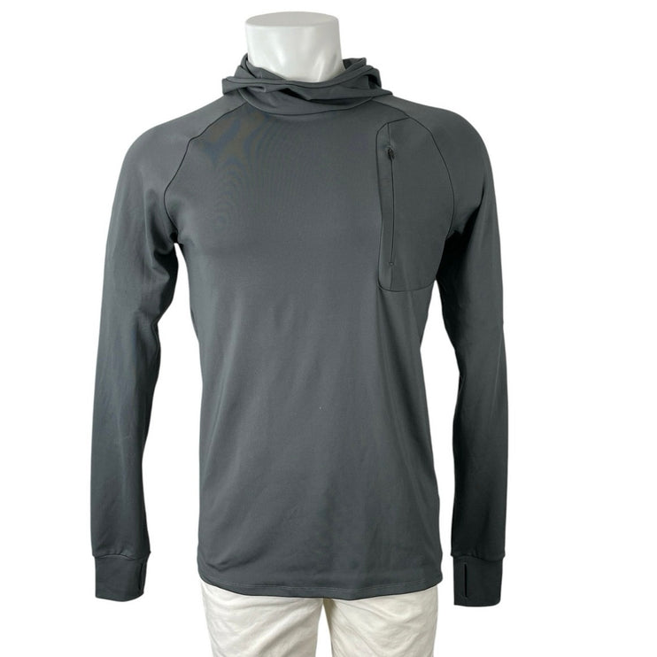 ASOS 4505 Men's Dark Gray Hoodie Long Sleeve Athletic Sweatshirt Top Size L