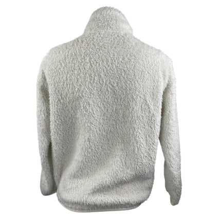 Patagonia Los Gatos Women's White Fleece 1/4 Zip Long Sleeve Sweater Top Sz XXS