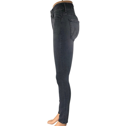 Mother Women's Black Gray High Waisted Looker Skinny Denim Jeans Pants Size 27