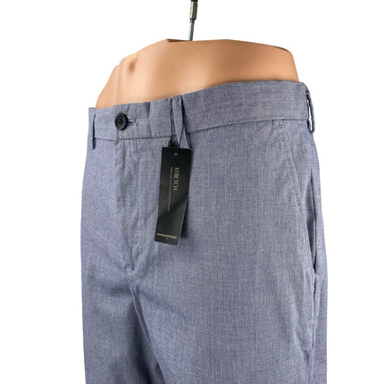 NEW Banana Republic Men's Blue Stretch Slim Fit Trousers Dress Pants Size 35