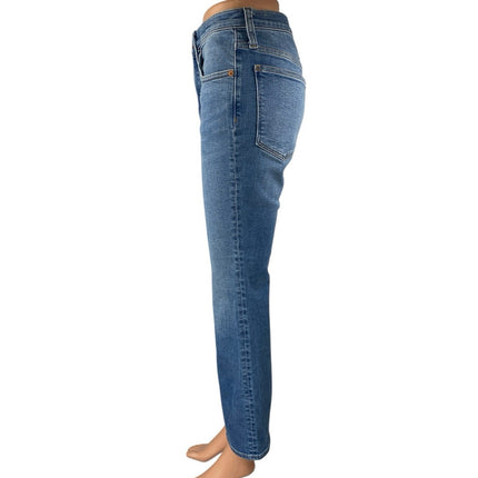 Madewell Cali Demi Boot Women's Blue High Rise Cropped Flared Denim Jeans Sz 27