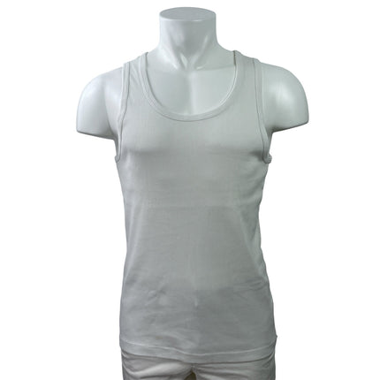 Uniqlo Men's Gray Black White Ribbed Knit Scoop Neck Tank Top Pack of 3 Size M