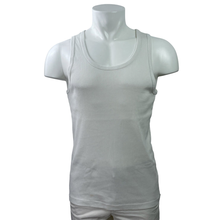 Uniqlo Men's Gray Black White Ribbed Knit Scoop Neck Tank Top Pack of 3 Size M