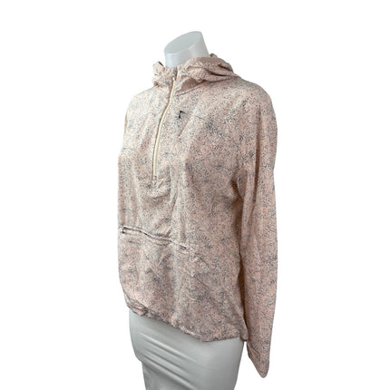 Outdoor Voices Light Pink Speckled Hoodie Hooded Zip Windbreaker Jacket Size XS