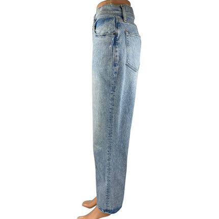 Abercrombie & Fitch The 90s Straight Ultra High Rise Blue Denim Jeans Size 27