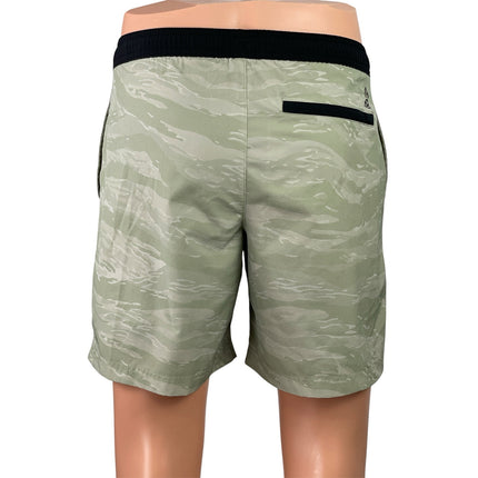 Chubbies Men's Gray Green Camo Camouflage Bermuda Casual Lounge Shorts Size S