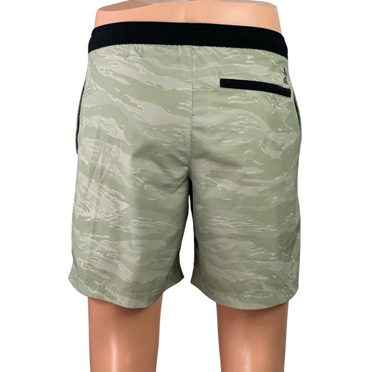 Chubbies Men's Gray Green Camo Camouflage Bermuda Casual Lounge Shorts Size S