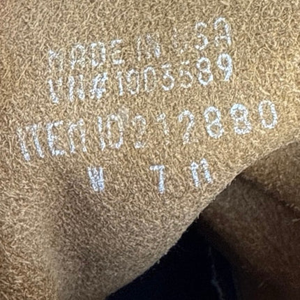 L.L. Bean Women's Brown Navy Leather Round Toe Lace-Up Duck Rain Boots Size 7