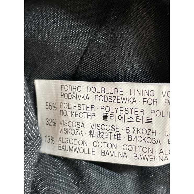 Zara Men Dark Gray Wool Notch Lapel Long Sleeve Blazer Sport Coat Suit Jacket 40