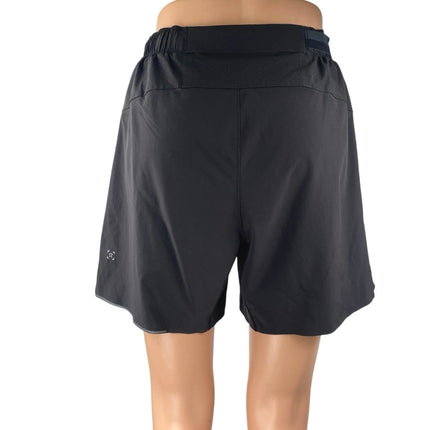 Lululemon x Y7 Studio Women's Black Elastic Waist Activewear Gym Surge Shorts 4