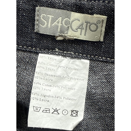 Staccato Paper Bag Gray High Waisted Wide Leg Bootcut Flare Denim Jeans Pants 32