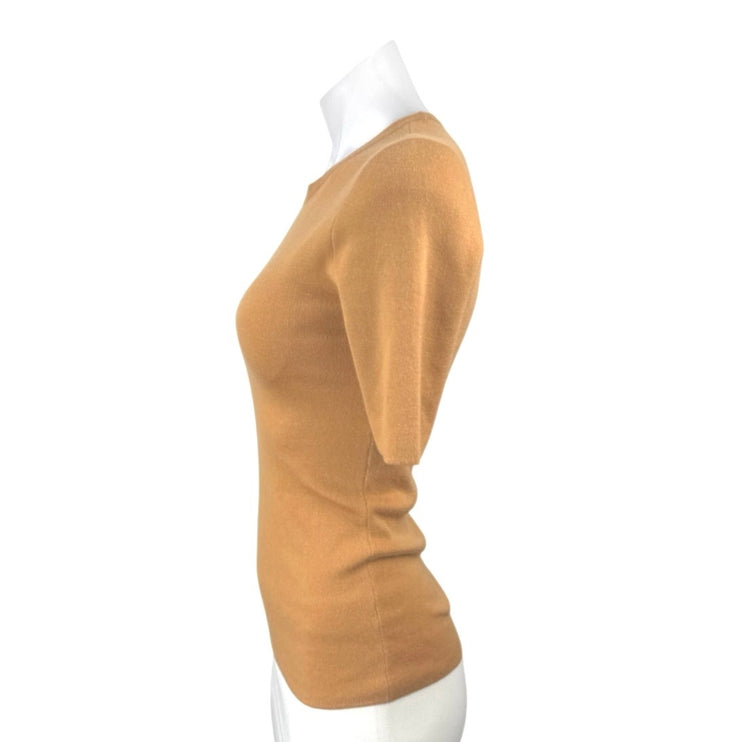 Michael Kors Women's Tank Ribbed Knit Short Sleeve Crewneck Sweater Top Size XS