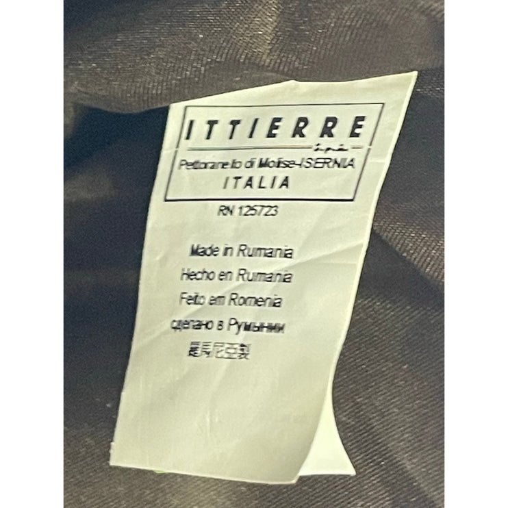 Gianfranco Ferre GF Brown 100% Leather Ribbed Snap Shoulder Tote Bag Handbag OS