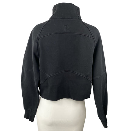 Lululemon Scuba Women's Black Oversized Half Zip Long Sleeve Sweatshirt Top Sz 6