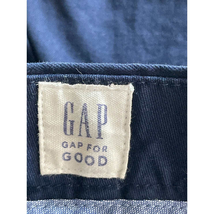 GAP Men's Navy Blue High Waisted Loose Straight Chino Trousers Pants Size 30x30
