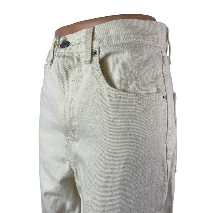 Levi's 70s High Slim Straight Leg Women's White High Rise Denim Jeans Size 27