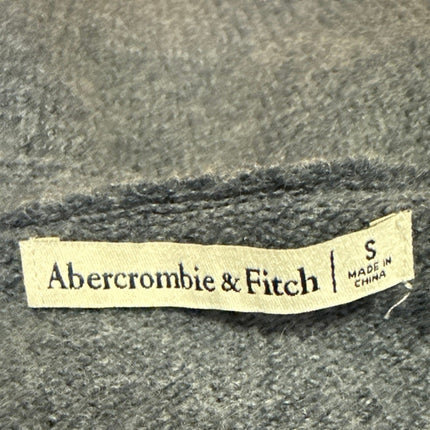 Abercrombie & Fitch Gray Knit Long Sleeve Button Down Cardigan Sweater Top Sz S
