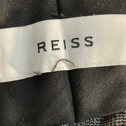 Reiss Men's Gray Wool Mid Rise Straight Leg Chino Trousers Dress Pants Size 32