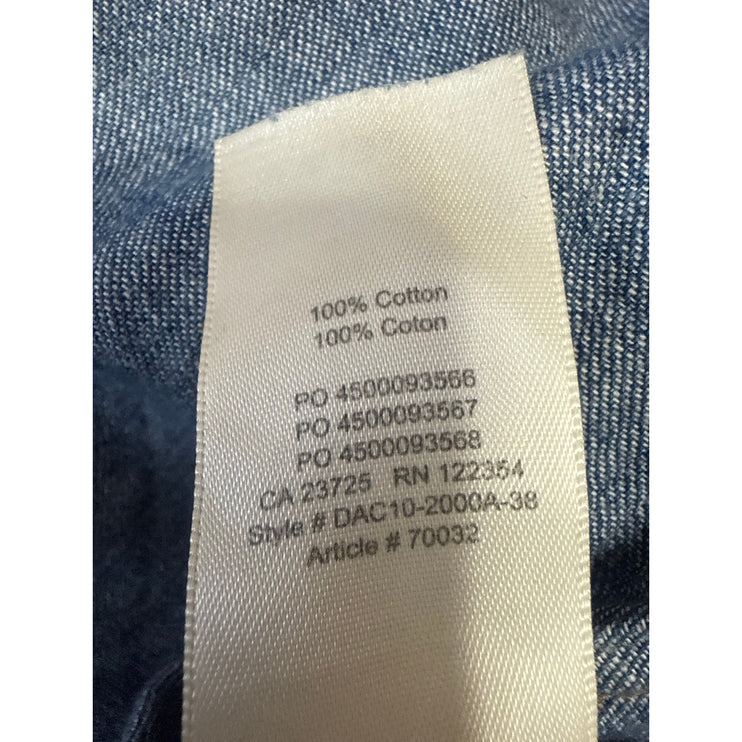 Aritzia Denim Forum Blue Long Sleeve Denim Jean Button Down Shirt Top Size XS