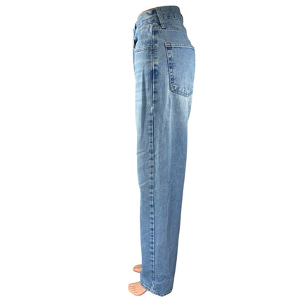 Urban Outfitters BDG Carrot Blue High Rise Tapered Baggy Denim Jeans Size 26