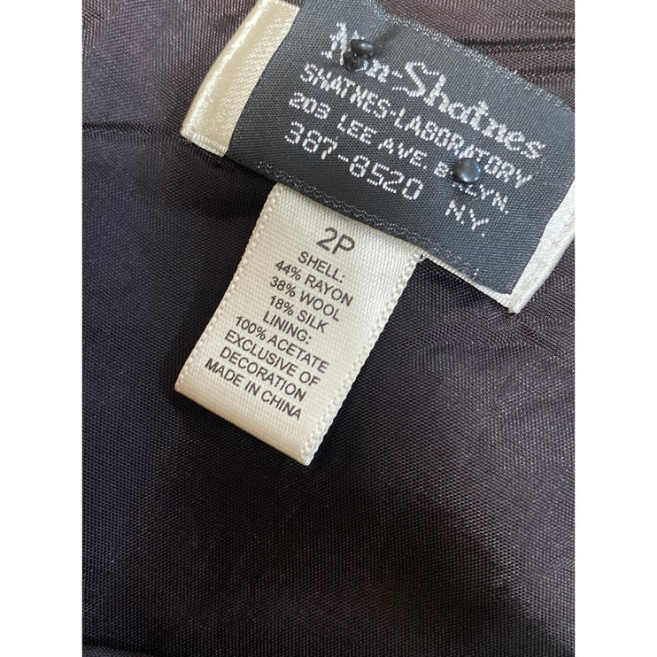 Ann Taylor LOFT Petites Gray Wool Silk Sleeveless Mini Flare Tank A-Line Dress 2
