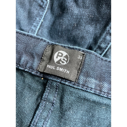 Paul Smith Super Soft Men's Blue Slim Straight Skinny Denim Jeans Pants Size 33