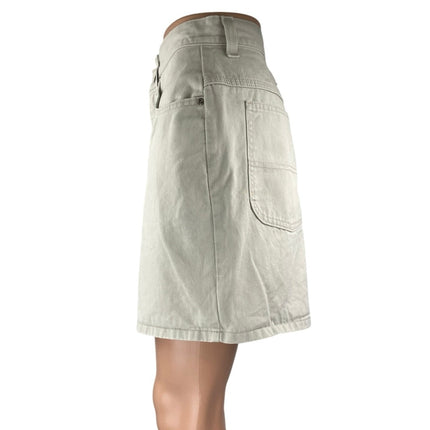 Women's Gray High Waisted A Line Relaxed Fit Casual Denim Jean Shorts Size M