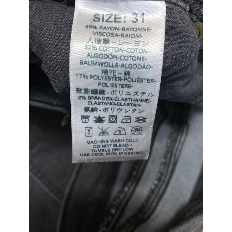 Free People Women's Gray High Rise Slim Fit Skinny Mom Denim Jeans Pants Size 31