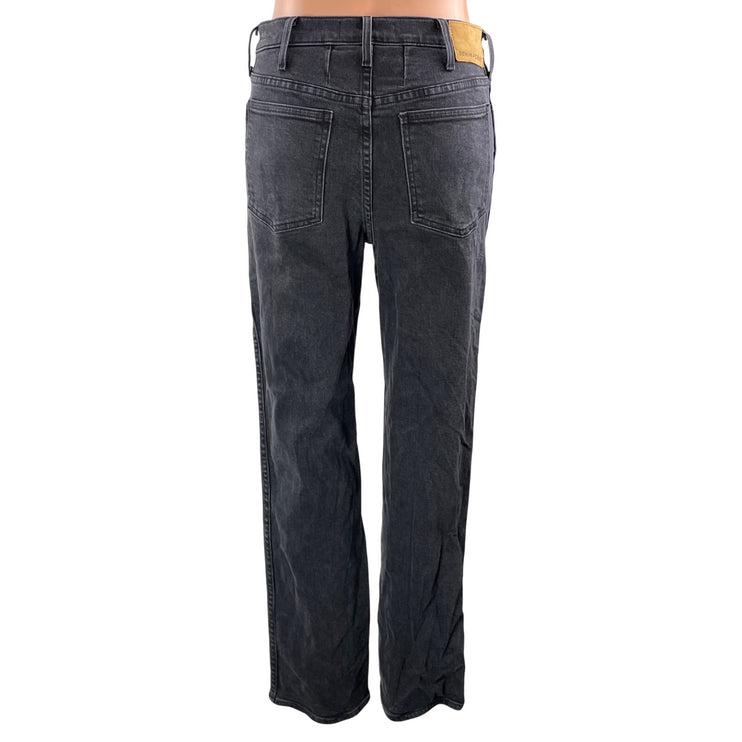 Aritzia Denim Forum Black Cowgirl High Rise Boot Straight Denim Jean Pants Sz 27