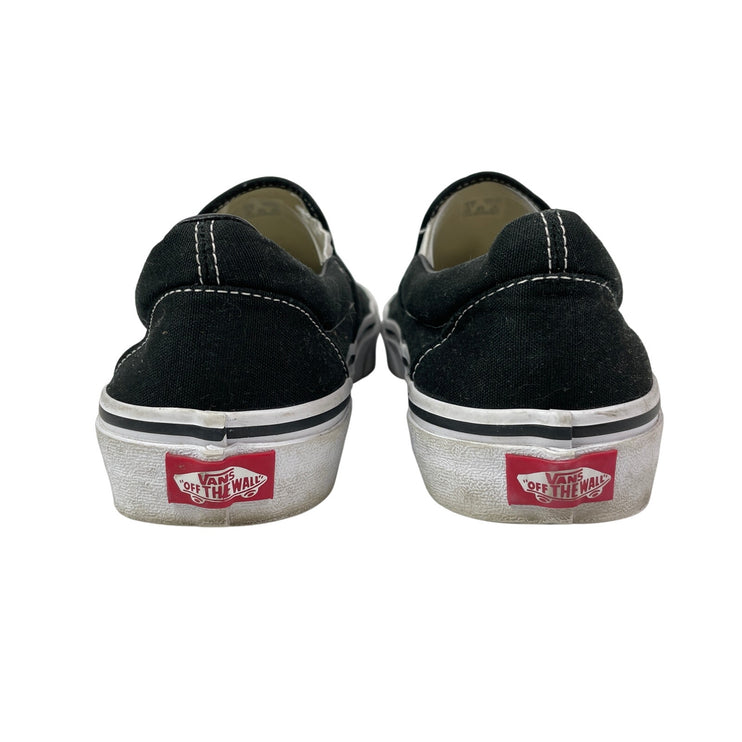 Vans Classic Unisex Black White Casual Skate Slip On Sneakers Shoes Sz 11W/9.5M