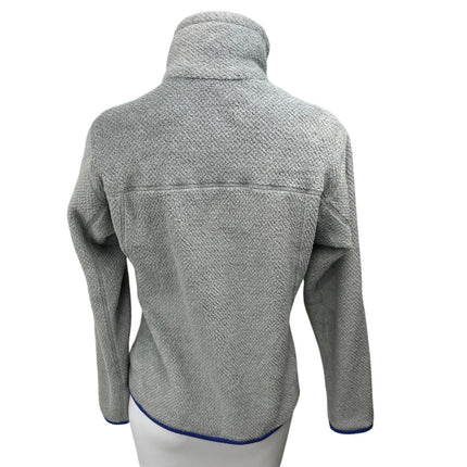 Patagonia Re-Tool Snap Gray Fleece High Neck Long Sleeve Pullover Sweater Top S