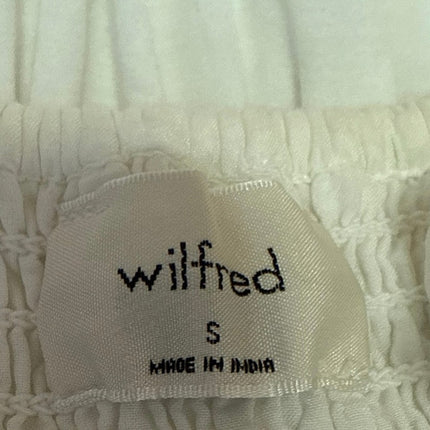 Aritzia Wilfred White Sleeveless Smocked Cami Camisole Midi A Line Tank Dress S