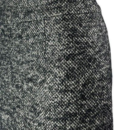 J.Crew Women Gray Wool Zip High Waisted Tweed Straight Pencil Mini Skirt Size 0