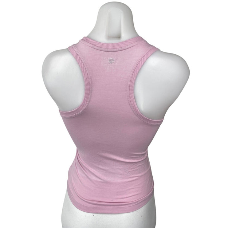 Athleta Womens Pink Sleeveless Racerback Activewear Fitness Workout Tank Top XXS