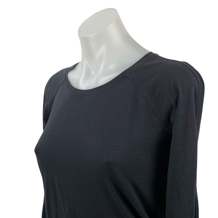 Lululemon Women's Black Long Sleeve Running Yoga Athletic T Shirt Tee Top Size 2