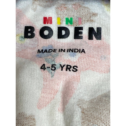 Mini Boden Girls Multicolor Animal Print Long Sleeve Top & Leggings Set Sz 4-5Y