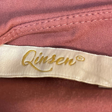 Qinsen Red Sleeveless High Neck Open Back Backless Tank Cami Crop Top Size M