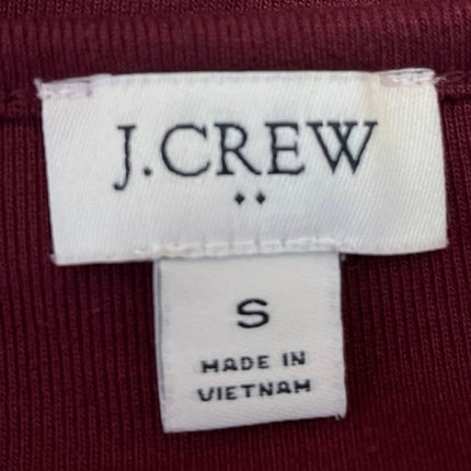 J.Crew Women's Red Long Sleeve V-Neck Casual Pullover Blouse T Shirt Tee Top S