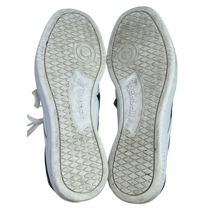 Reebok Club C Revenge Men's White Green Leather Lace Up Low Top Sneakers Shoes 9