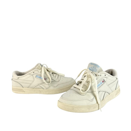 Reebok CLUB MEMT Women's Cream White Leather Lace Up Low Top Sneakers Shoes Sz 8