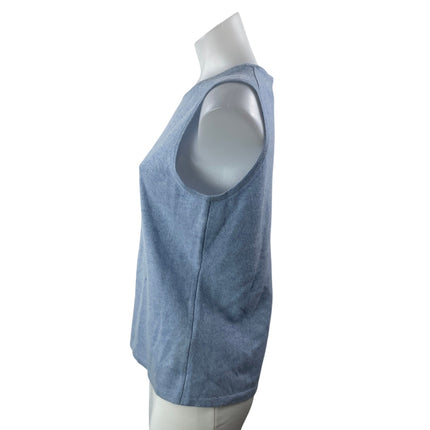 Lord & Taylor Two Ply Cashmere Women's Light Blue Sleeveless Sweater Tank Top L
