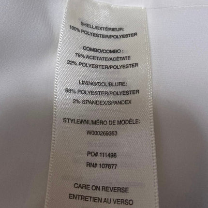 Alice + Olivia White Black Long Sleeve Draped Shawl Collar Blazer Coat Jacket S