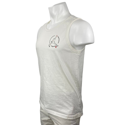 Jordan Jumpman Air Men's White Graphic Sleeveless Athletic Activewear Tank Top M