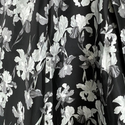 Lane Bryant Prabal Gurung Black Floral High Waist A Line Knee Length Skirt Sz 16