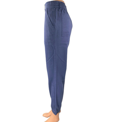 Gap Women's Blue High Waisted Tapered Carrot Jogger Career Trousers Pants Size S