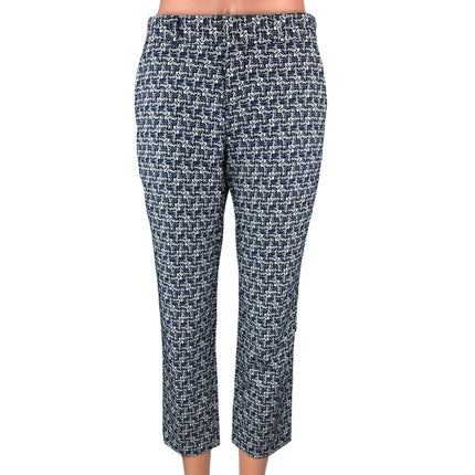 Banana Republic Women's Blue Avery Mid Rise Printed Cropped Casual Pants Size 2P