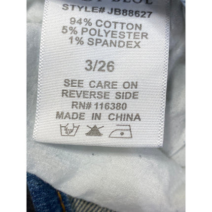 Judy Blue Women's Blue Mid Rise Medium Wash Skinny Ankle Denim Jeans Size 26