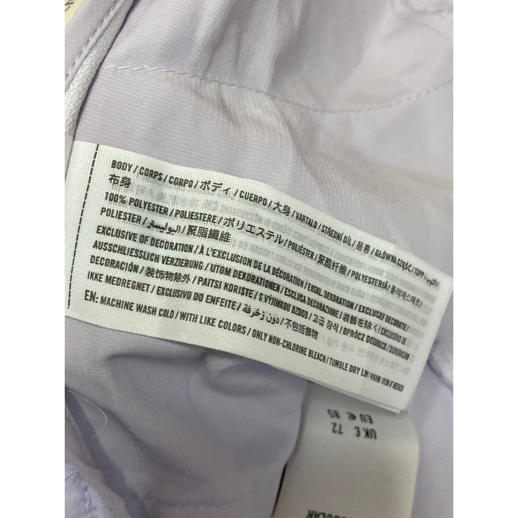 NEW Abercrombie & Fitch Lilac Purple High Rise Wide Leg Trousers Pants Size 36