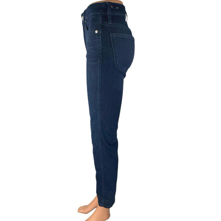 NEW Madewell Stovepipe Women's Blue High Waisted Straight Denim Jeans Pants 24